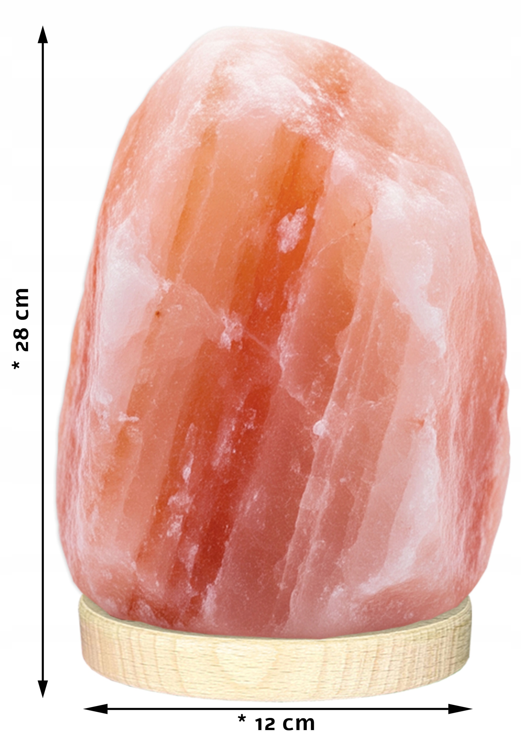 Velká solná lampa z polské soli Kłodawa, 8-10 kg - obrazek 5