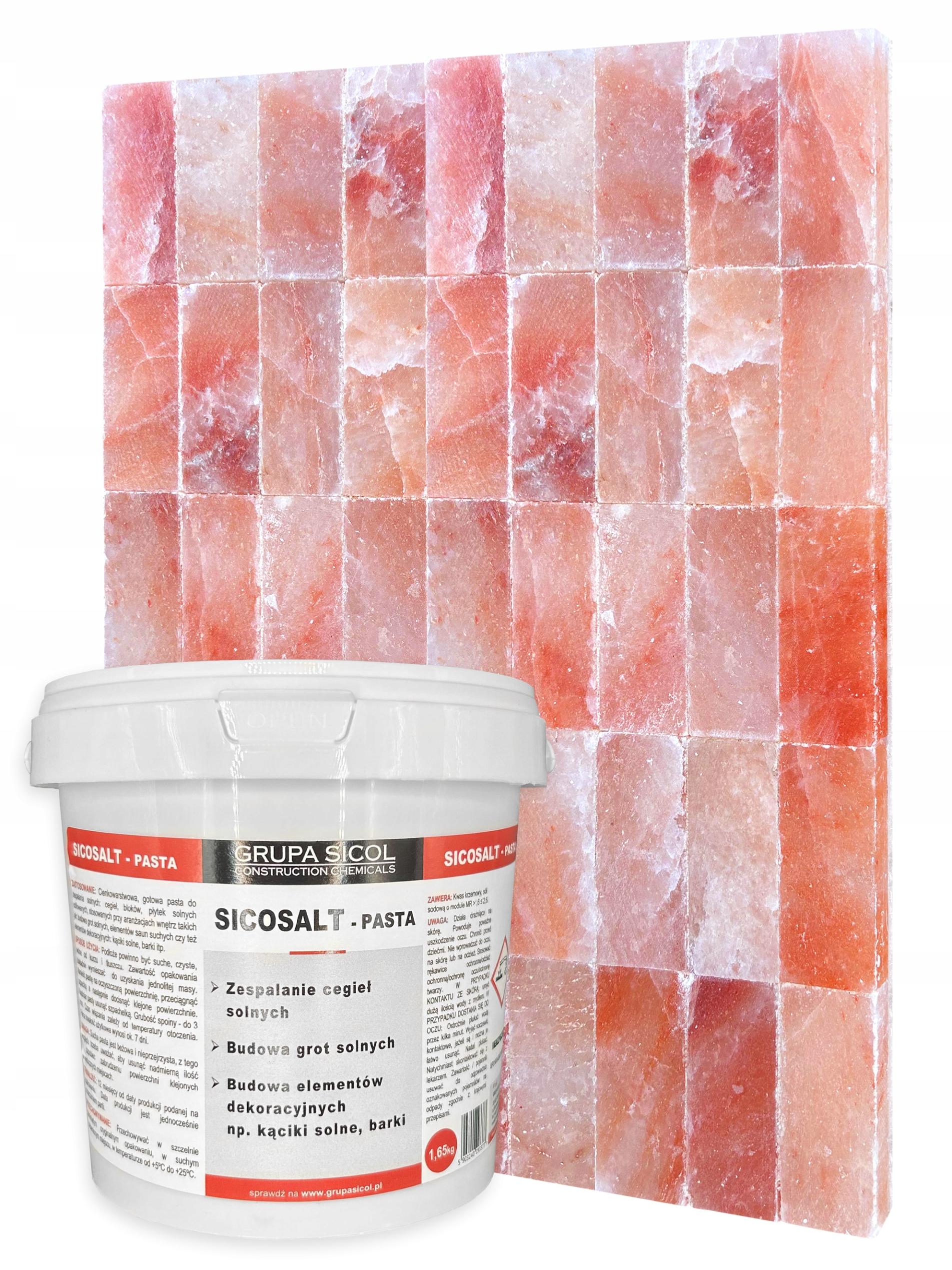 Lepicí pasta na solné cihly, solnou cihlu, do jeskyní SILCOSALT 310ml - 1,65kg - obrazek 2