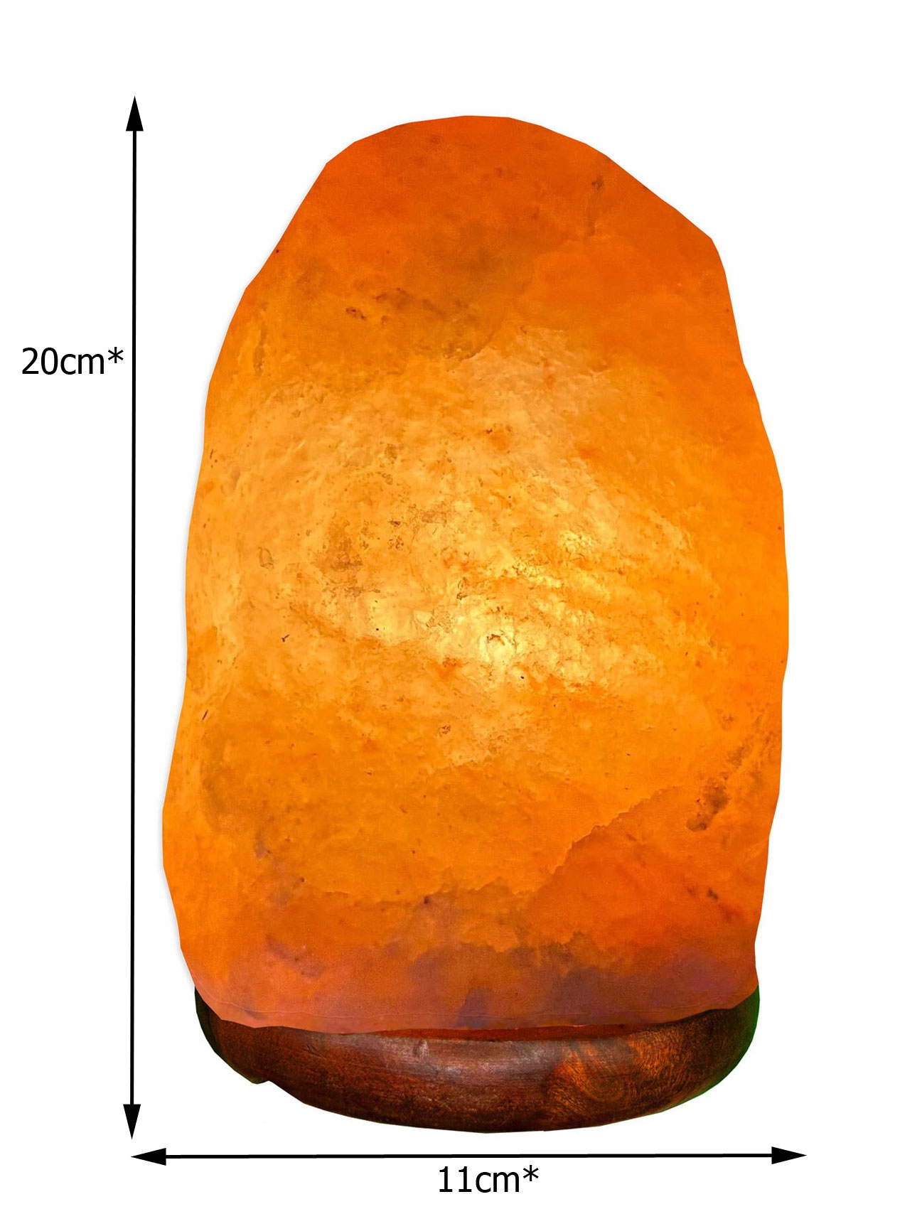 Himalájská solná lampa přírodní, 1-2 kg, růžová - obrazek 13