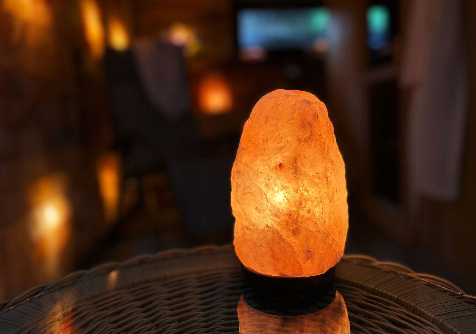 Himalájská solná lampa přírodní krystal, 5-7 kg - obrazek 14