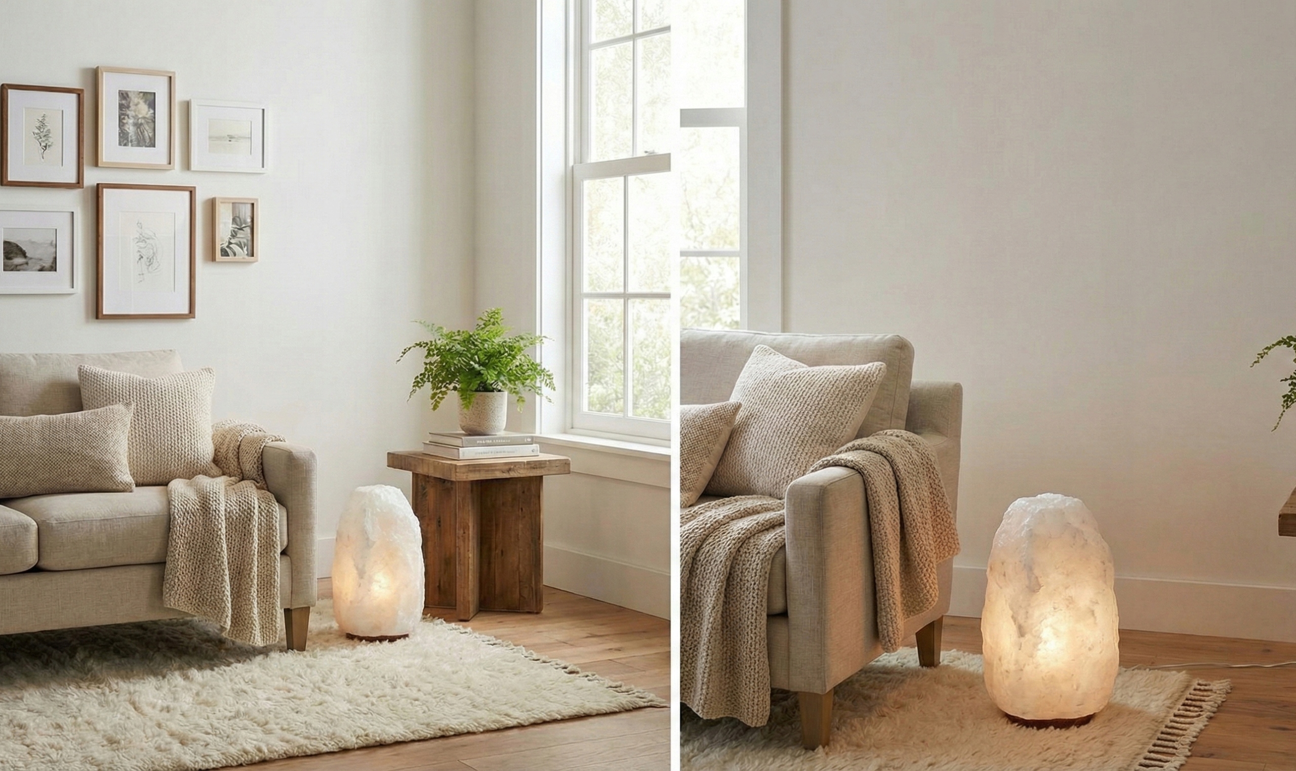 Bílá solná lampa Kłodawa XXL (20-25 kg) – přírodní ionizátor - obrazek 3