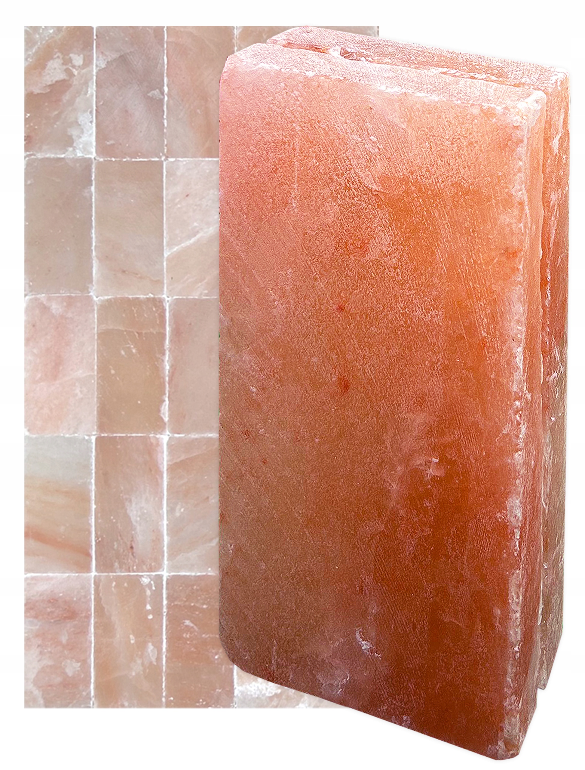 SOLNÁ CIHLA 1,3 kg JEDNOSTRANNĚ ŠTÍPANÁ 20x10x2,5 - obrazek 3
