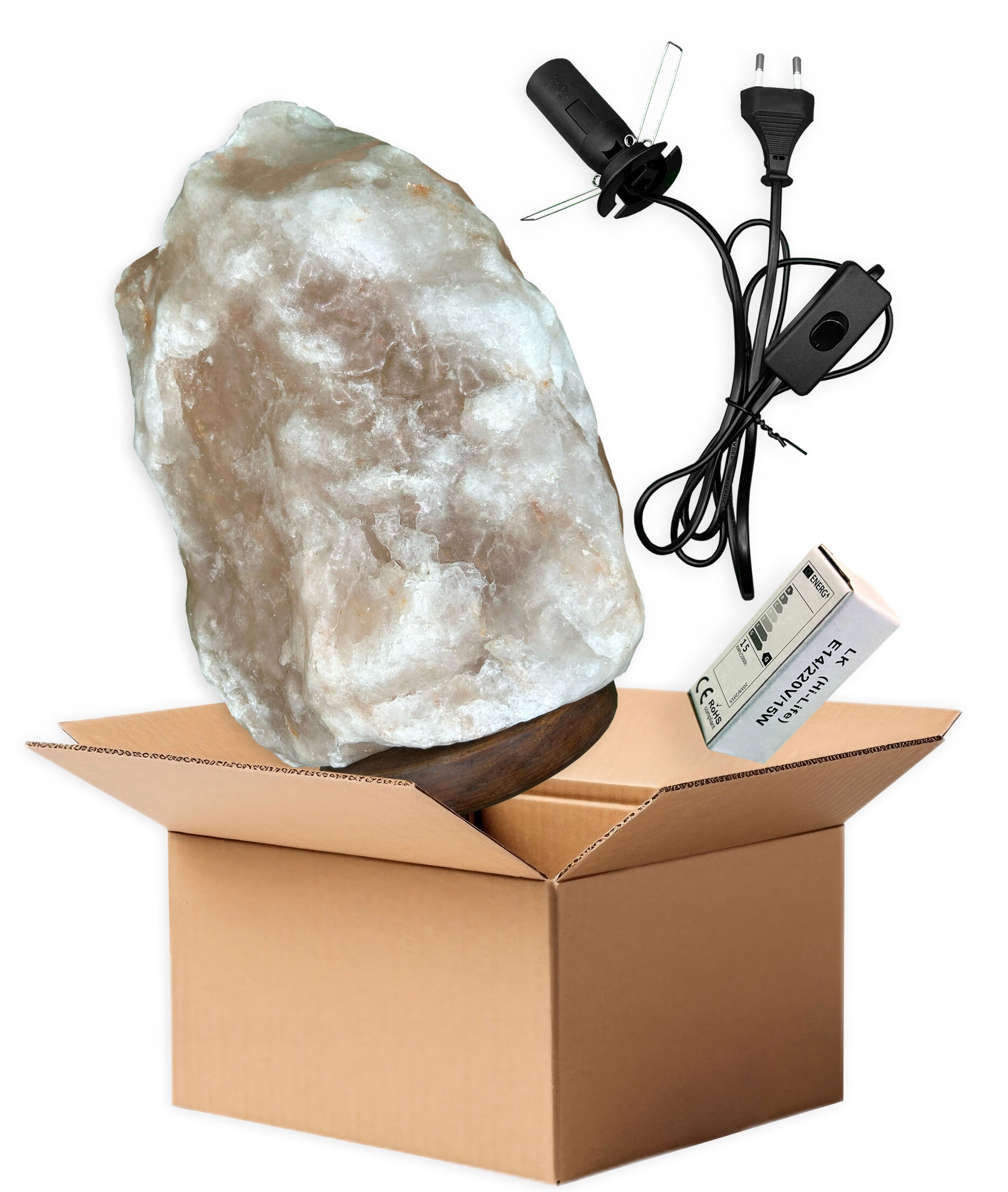 Velká solná lampa z himalájské soli, 9-11 kg - obrazek 4