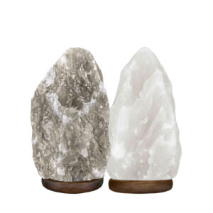 Šedá / Bílá solná lampa 3-5 kg, himalájská sůl