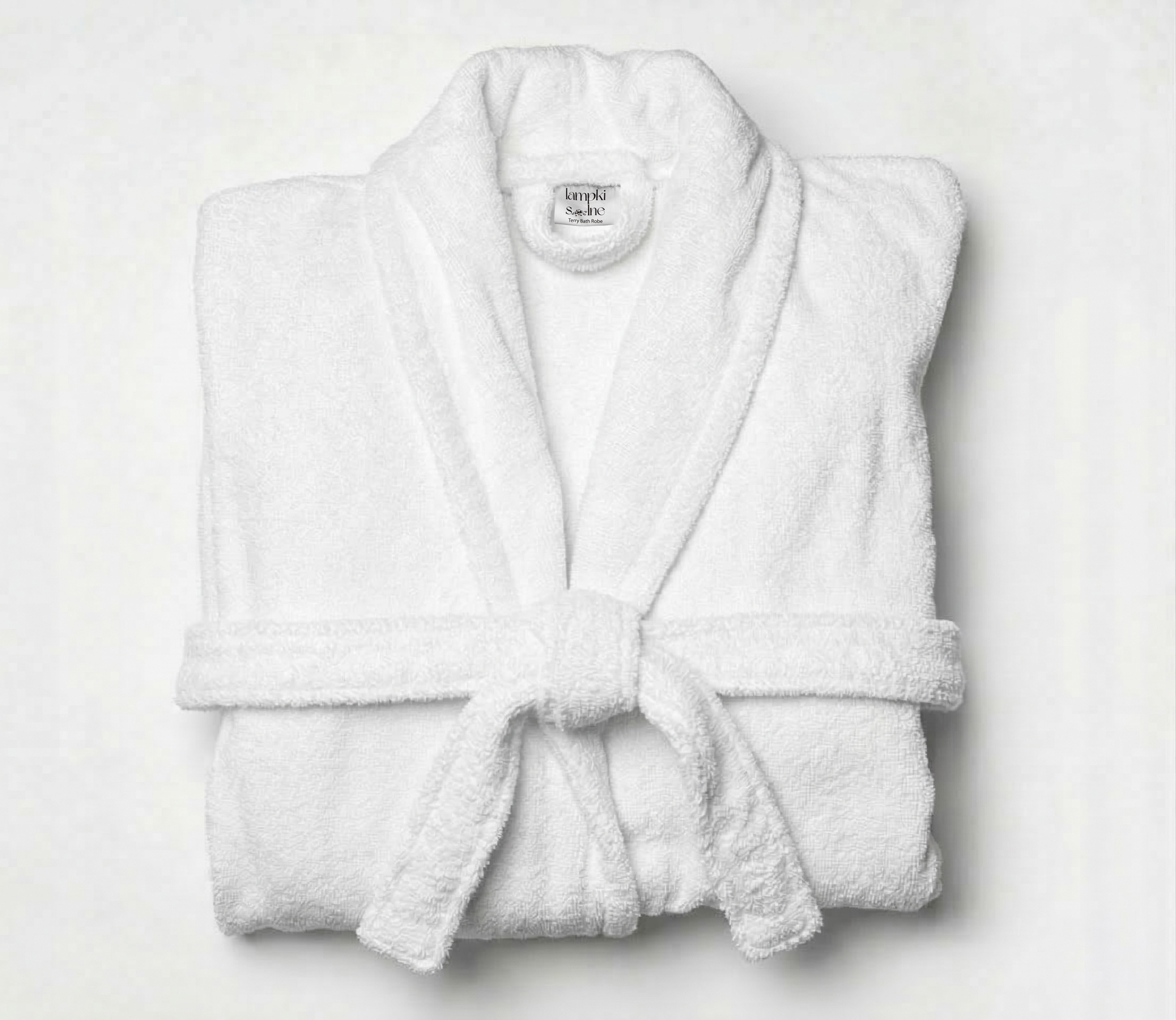 Szlafrok Biały Frotte Damski Męski Bawełna Unisex Hotelowy Miękki Chłonny S-XL - obrazek 2