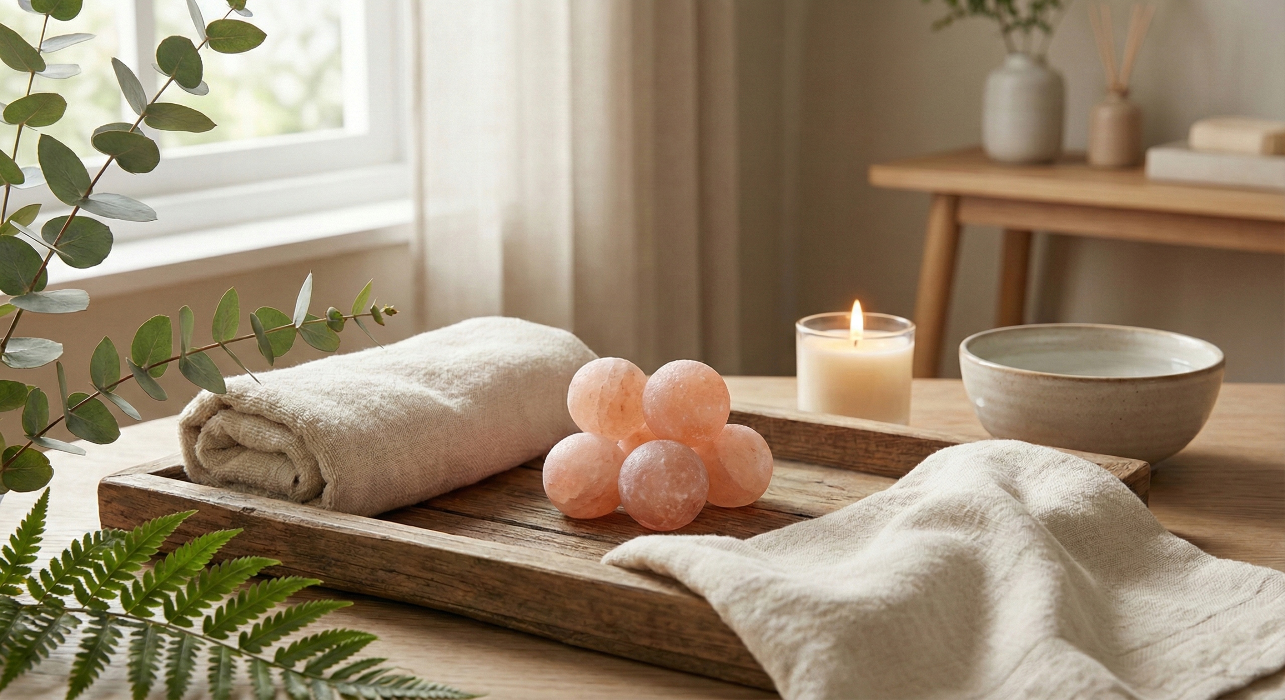 Kula do masażu solna 5 cm - naturalna sól himalajska Zdrowie Relaks spa - obrazek 6