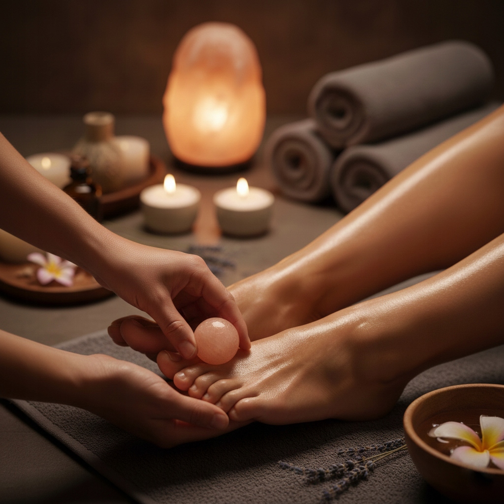 Kula do masażu solna 5 cm - naturalna sól himalajska Zdrowie Relaks spa - obrazek 3