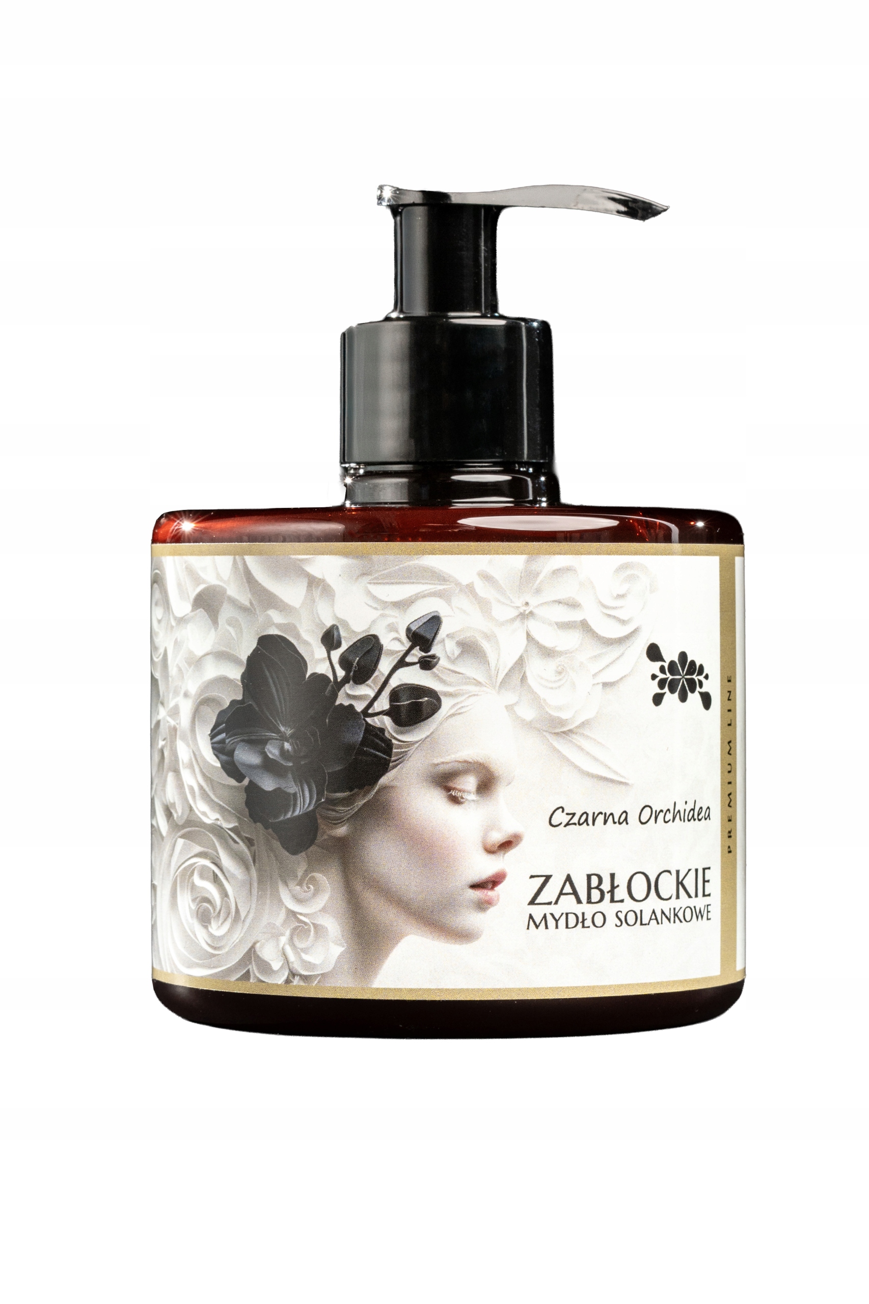 Zabłockie mydło SOLANKOWE naturalne w płynie czarna orchidea 300ml - obrazek 4