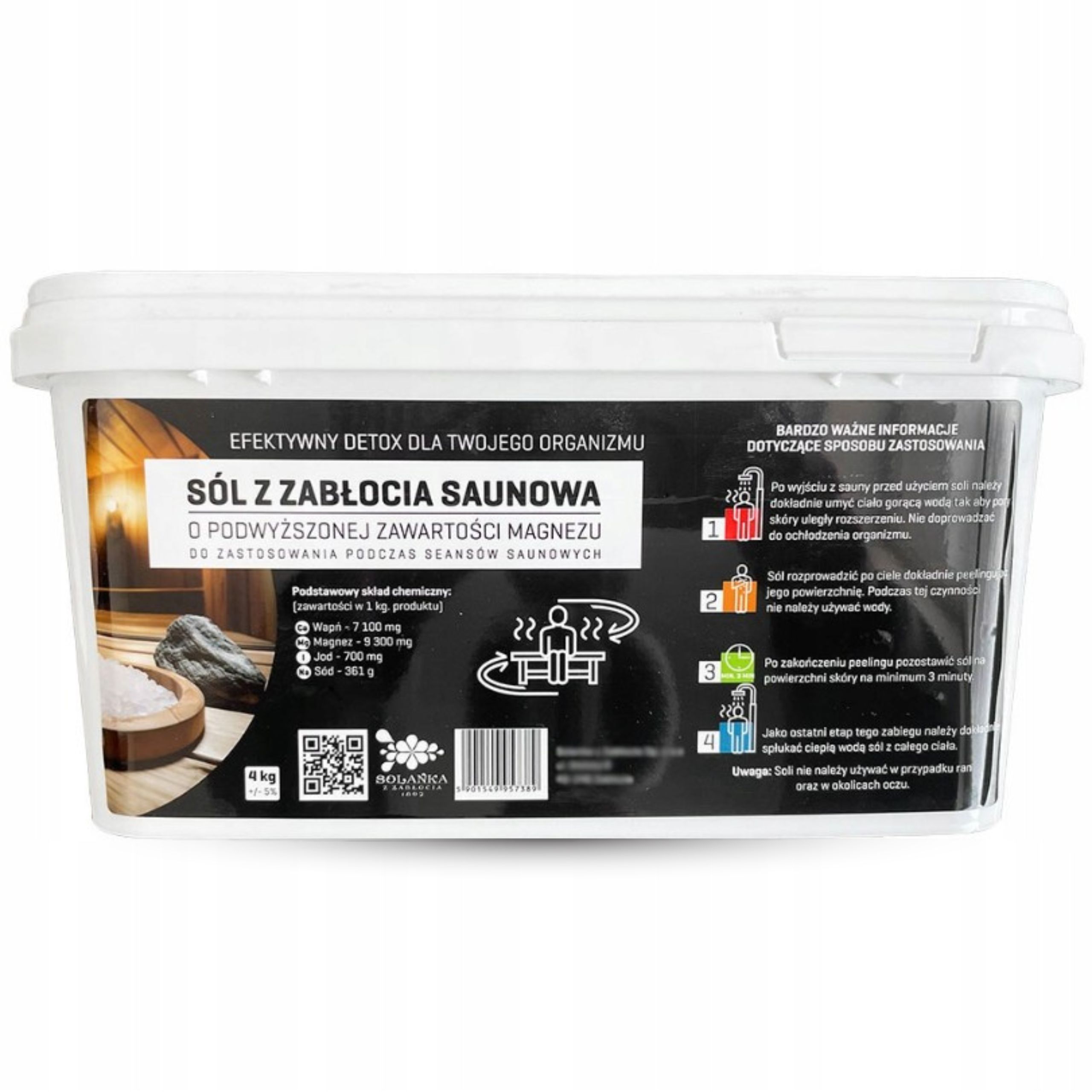 Sól Saunowa z Zabłocia Aromaterapia 4/12 KG DETOX SPA